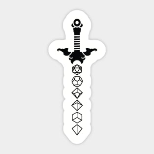 Polyhedral Dice Sword Sticker